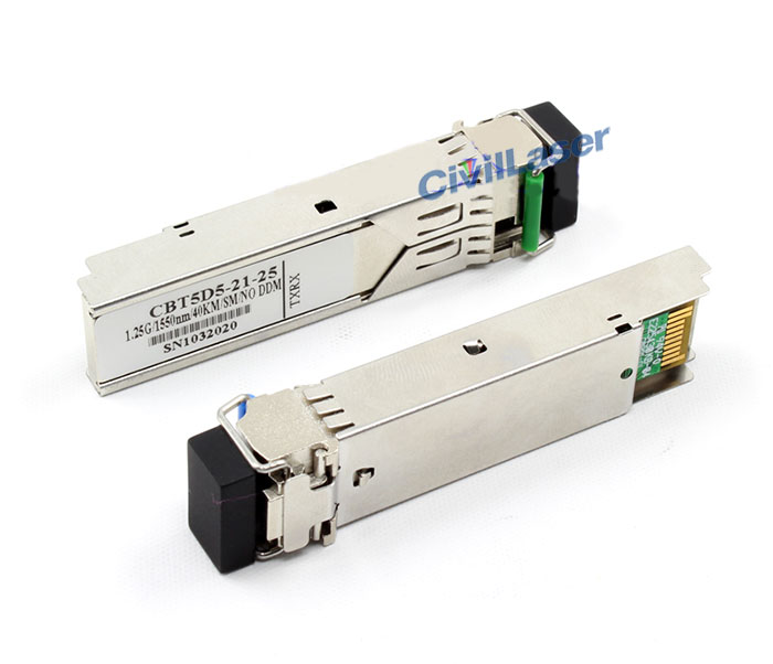 A pair of 40KM SFP Singal Fiber Bidirectional CWDM Optical Transceiver Module